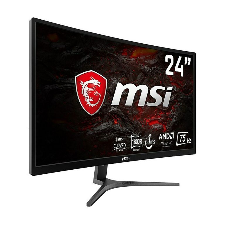 MSI Optix G241VC Curved Gaming Monitor 23.6 Inch, Full HD, VA, 75 Hz, 1